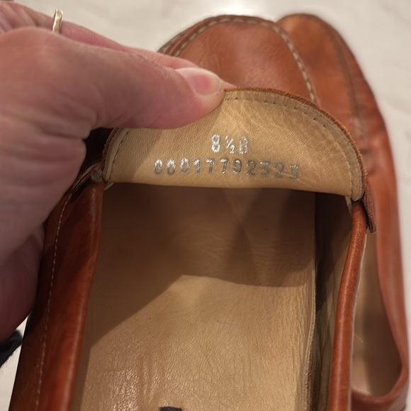 Ralph Lauren Purple Label Brown Leather Loafers - Picture 6 of 6